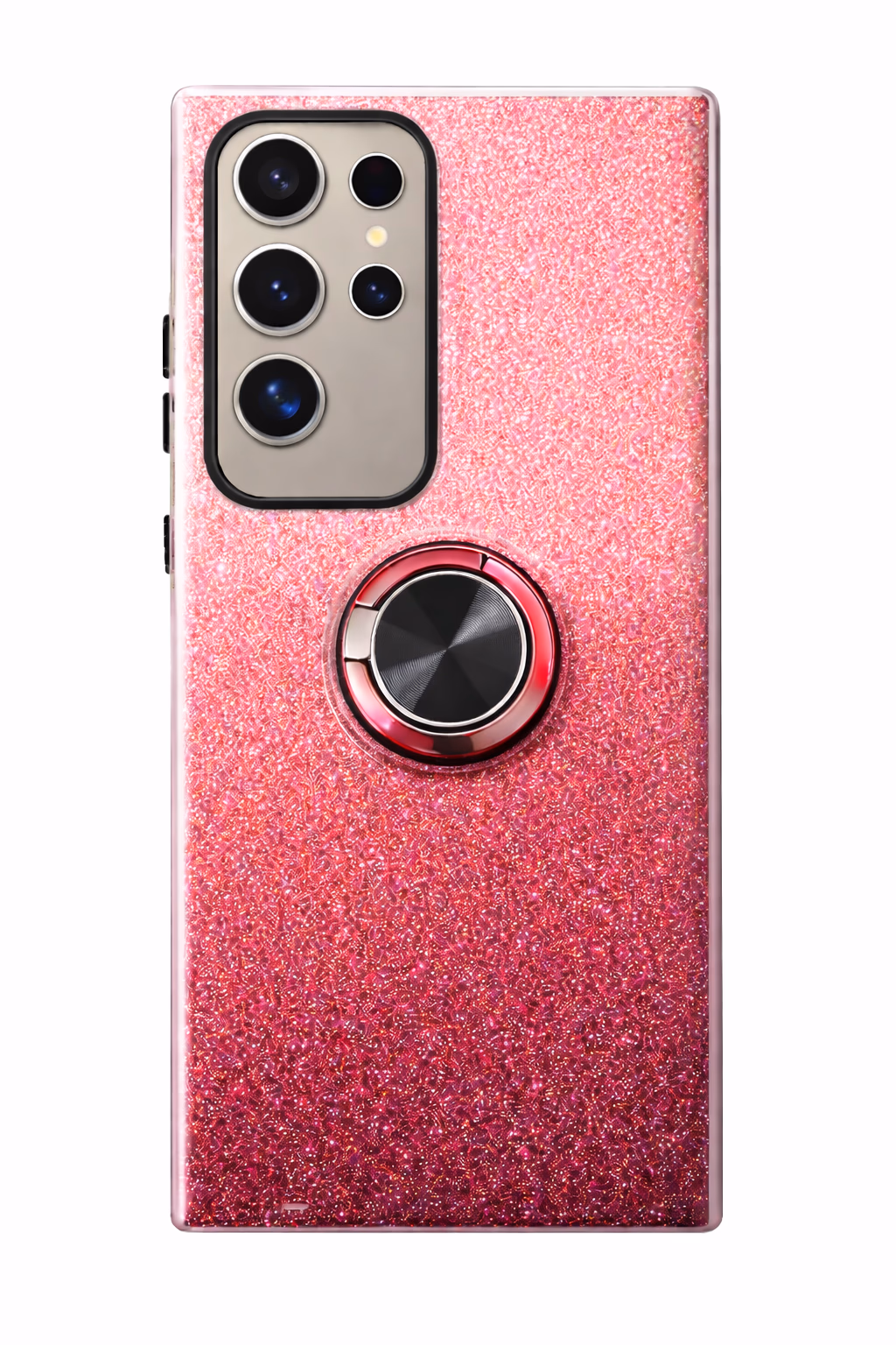 Samsung S24 Ultra - Fusion Chrome Ring Case - Red